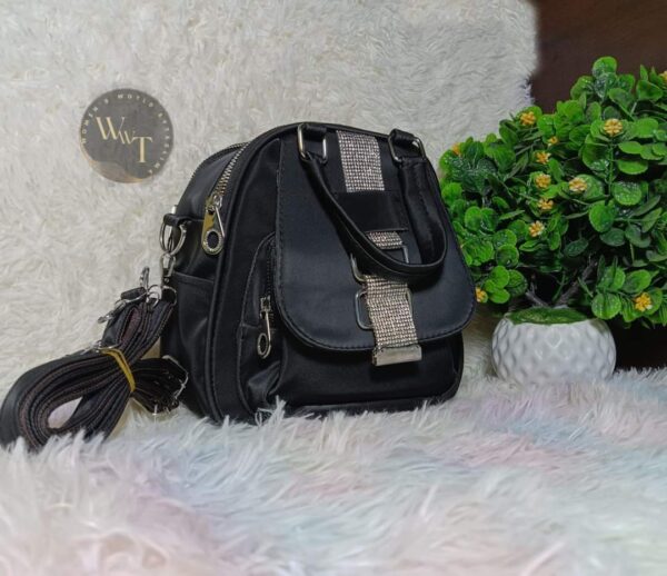 Bagpack for Girls Less Stone Design PU Leather Premium Quality - Image 5