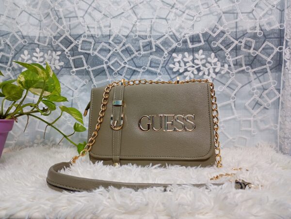 Side and Cross Body Bag for Girls Premium Quality Leather and China materials [Model No.103,Colour: Deep olive] - Image 3