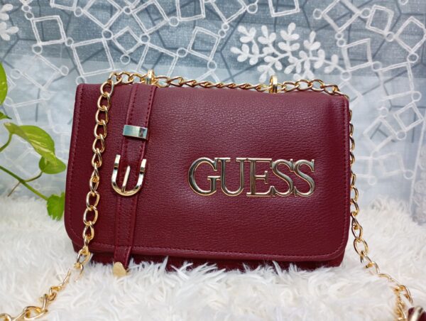 Side and Cross Body Bag for Girls Premium Quality Leather and China materials [Model No.103,Colour: Maroon ] - Image 5