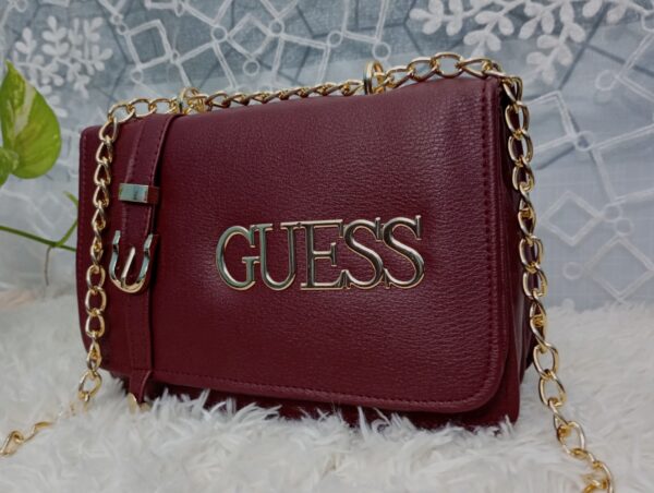 Side and Cross Body Bag for Girls Premium Quality Leather and China materials [Model No.103,Colour: Maroon ] - Image 4