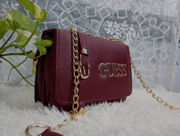 Side and Cross Body Bag for Girls Premium Quality Leather and China materials [Model No.103,Colour: Maroon ]