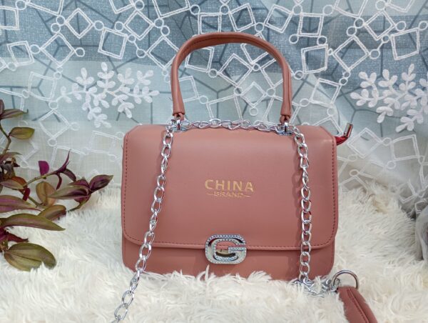 Side and Cross Body Bag for Girls Premium Quality Leather and China materials [Model No.105,Colour:Mastry] - Image 5