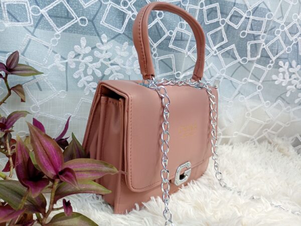 Side and Cross Body Bag for Girls Premium Quality Leather and China materials [Model No.105,Colour:Mastry] - Image 3