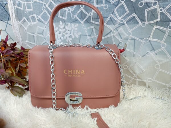 Side and Cross Body Bag for Girls Premium Quality Leather and China materials [Model No.105,Colour:Mastry]