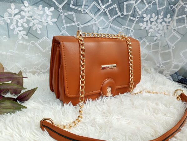 Side and Cross Body Bag for Girls Premium Quality Leather and China materials [Model No.104,Colour: Masted colour] - Image 5